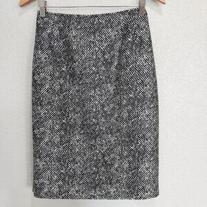 Vintage Rickie Freeman for Teri Jon Black Silk Pencil Skirt Size 4